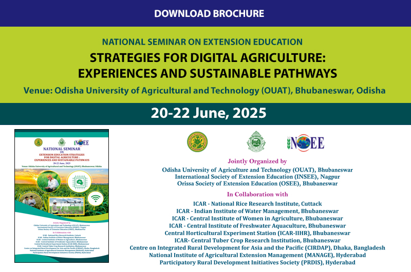 NATIONAL SEMINAR ON EXTENSION EDUCATION STRATEGIES FOR DIGITAL AGRICULTURE: EXPERIENCES AND SUSTAINABLE PATHWAYS 